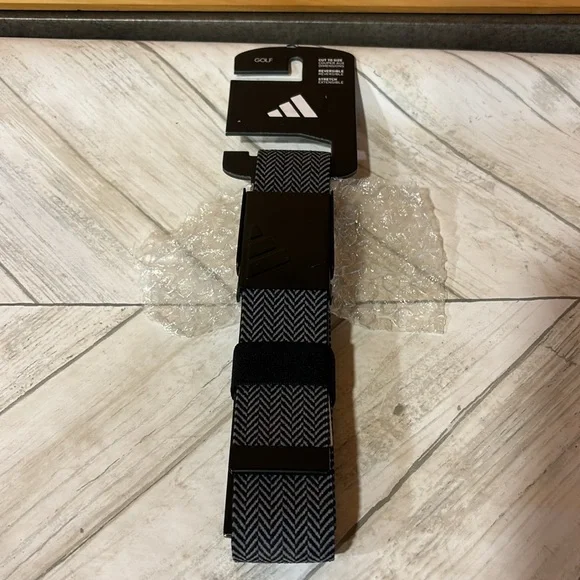 Adidas Golf Belt Reversible Cut to size Stretch color black noir New - Picture 8 of 10